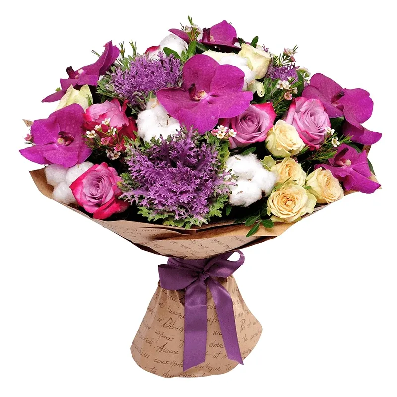 Букет «Бархатные грани»